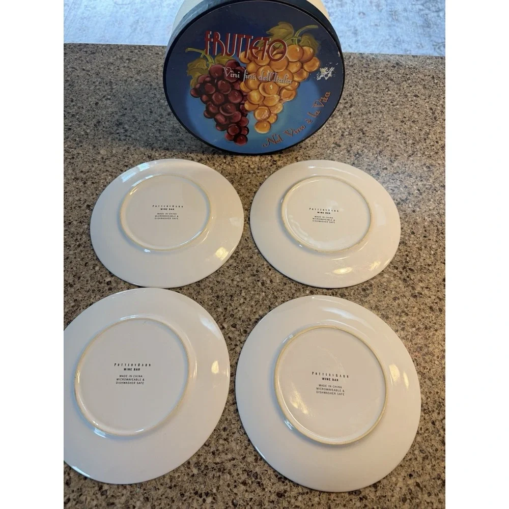 Pottery Barn~Set of 4 Wine Bar Italy 8